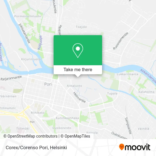 Corex/Corenso Pori map