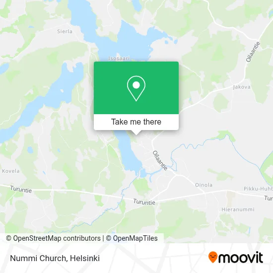 Nummi Church map