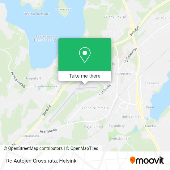 RC Car Cross Track map