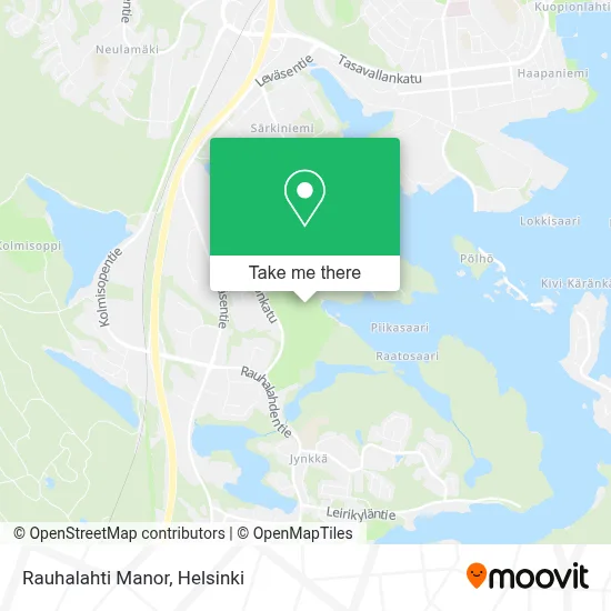 Rauhalahti Manor map
