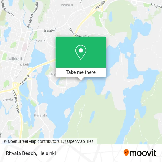 Ritvala Beach map