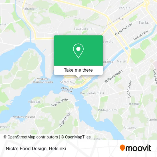 Nick's Food Design map