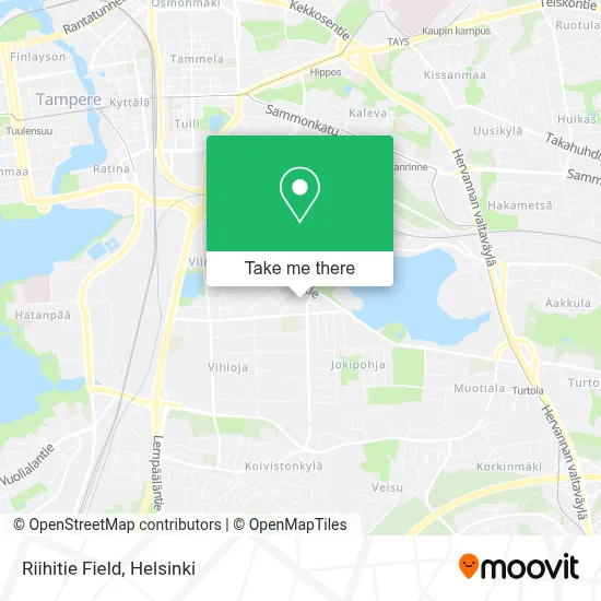 Riihitie Field map
