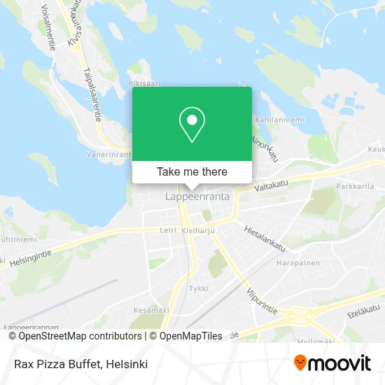 Rax Pizza Buffet map