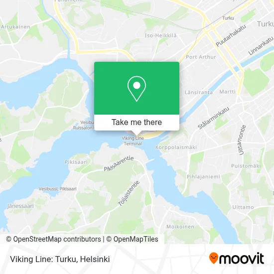 Viking Line: Turku map