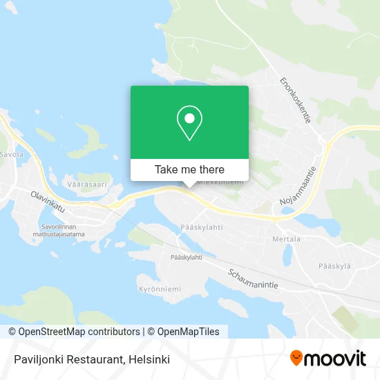 Restaurant Paviljonki map