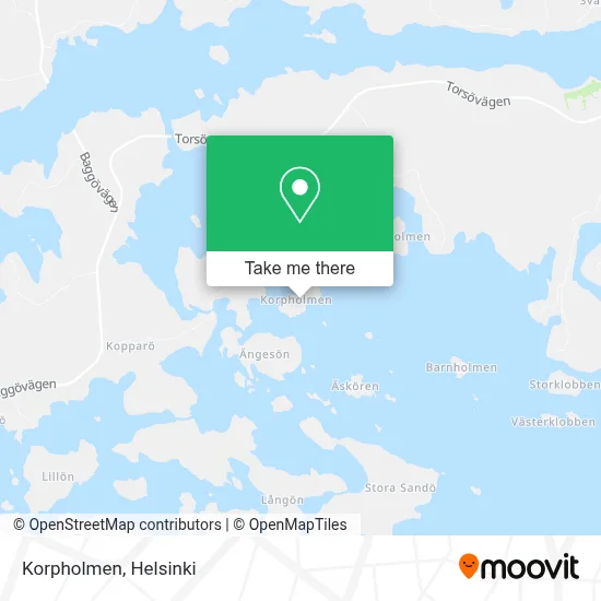 Korpholmen map