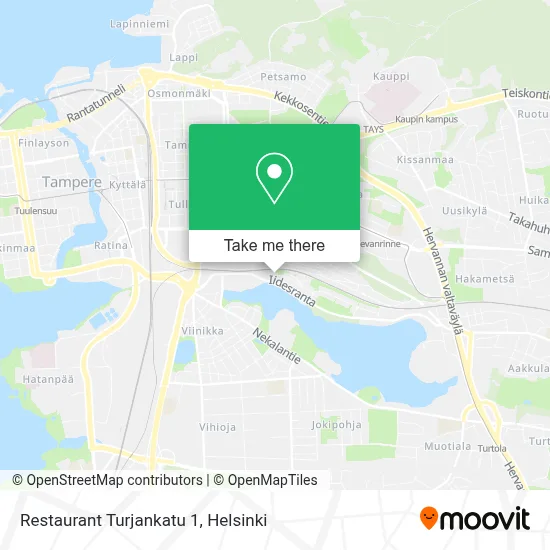 Restaurant Turjankatu 1 map