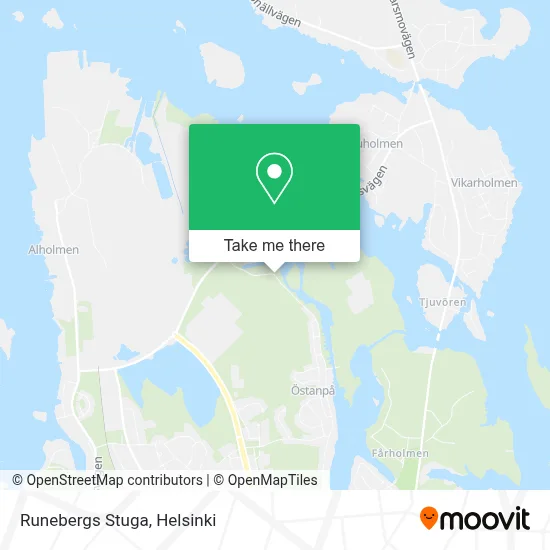 Runeberg's Cottage map