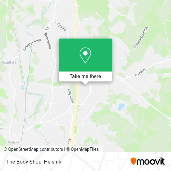 The Body Shop map