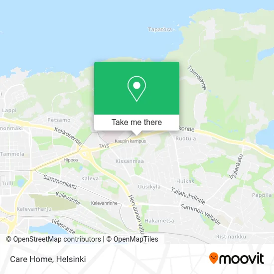 Care Home map