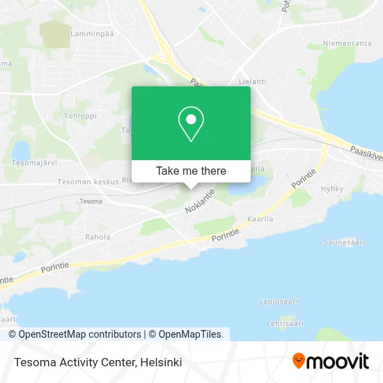 Tesoma Activity Center map