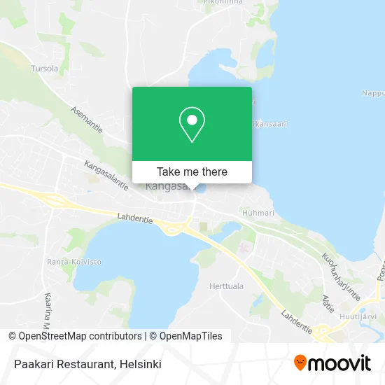 Restaurant Paakari map