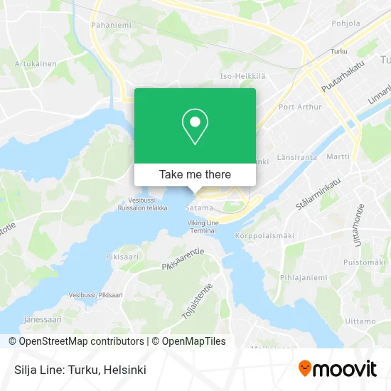 Silja Line: Turku map