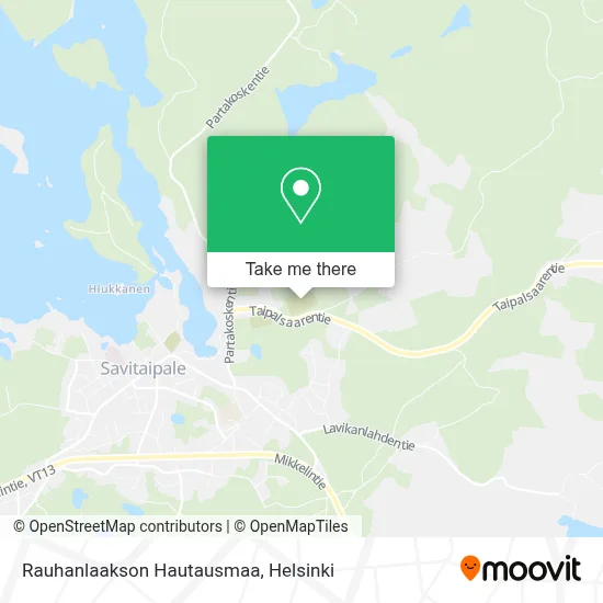 Rauhanlahti Cemetery map