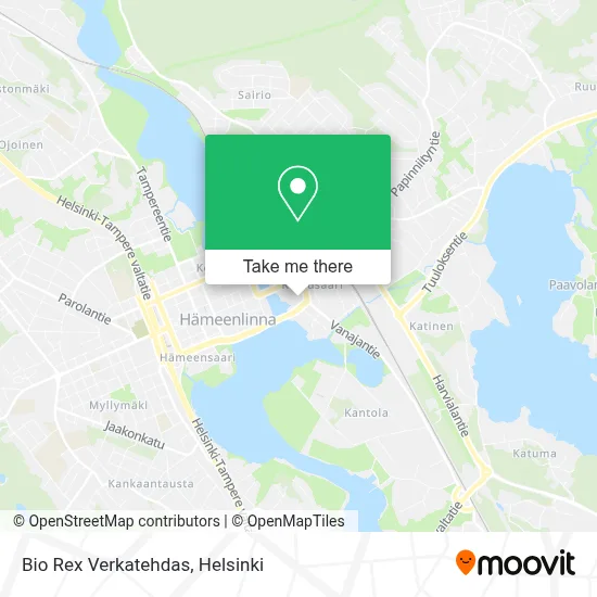 Bio Rex Verkatehdas map