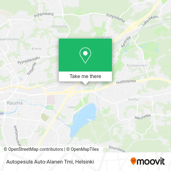 Auto-Alanen Car Wash map