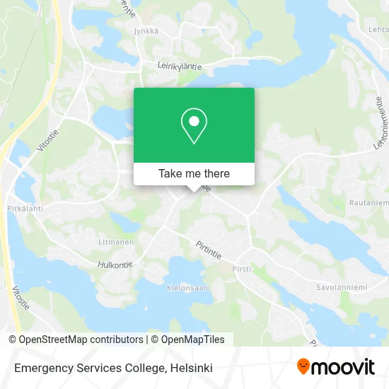 Emergency Services College map