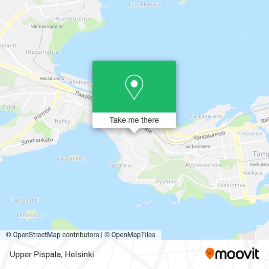 Upper Pispala map