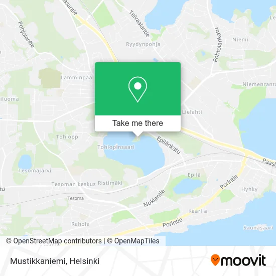 Mustikkaniemi map
