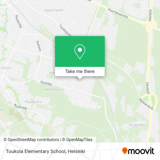 Toukola Park Elementary School map