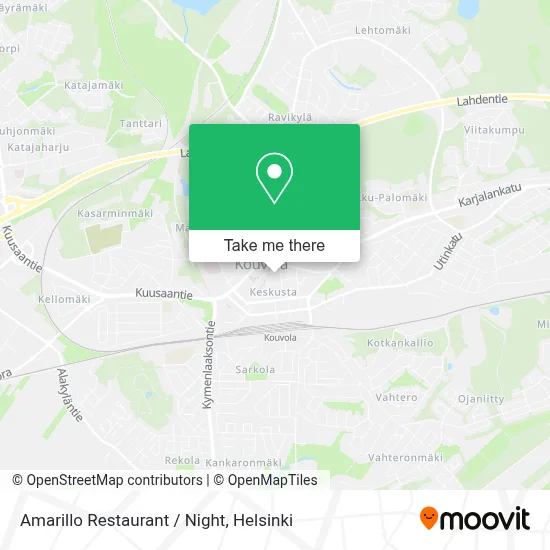 Amarillo Restaurant / Night map