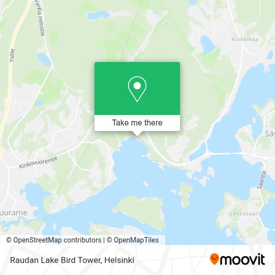 Raudan Lake Bird Tower map