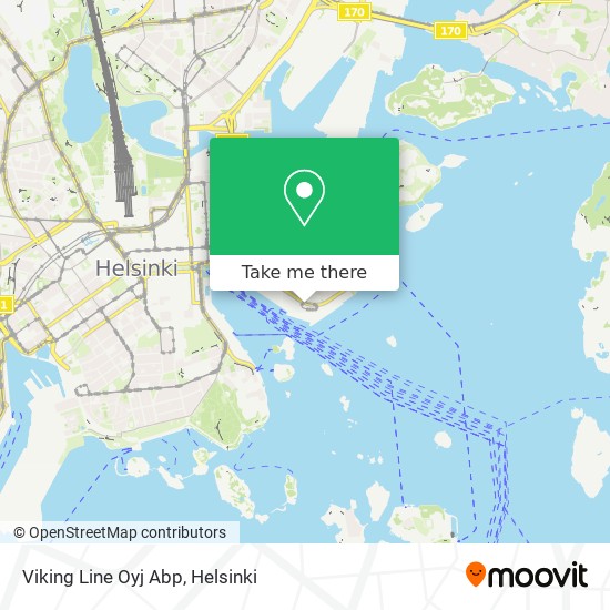 Viking Line Oyj Abp map