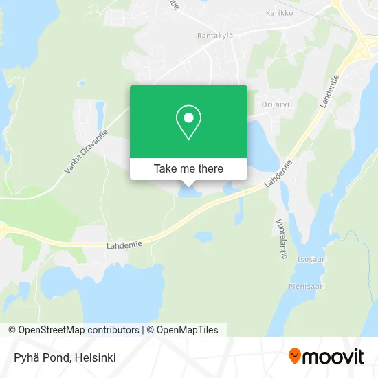 Pyhä Pond map