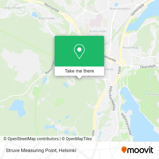 Struve Measuring Point map