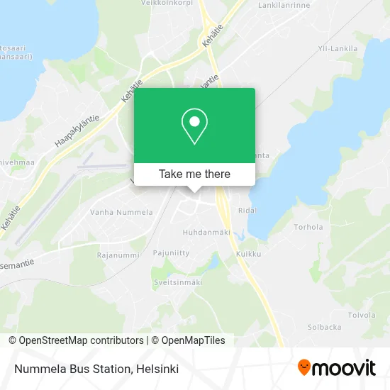 Nummela Bus Station map