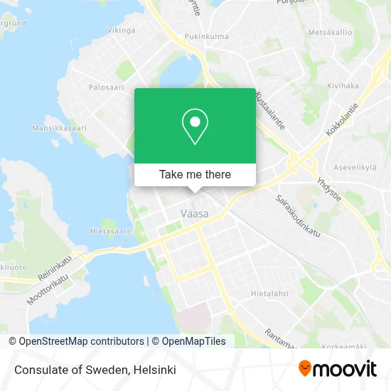 Consulate of Sweden map