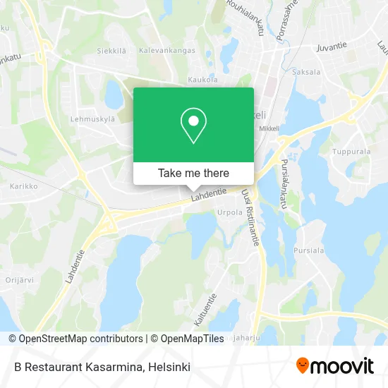 B Restaurant Kasarmina map