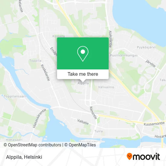 Alppila map