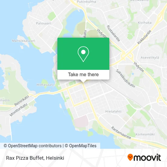 Rax Pizza Buffet map