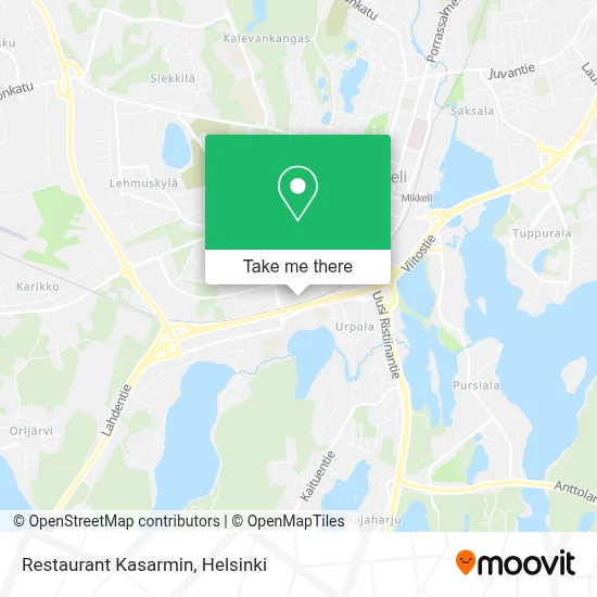 Restaurant Kasarmina map