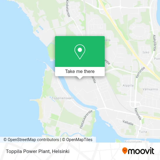 Toppila Power Plant map