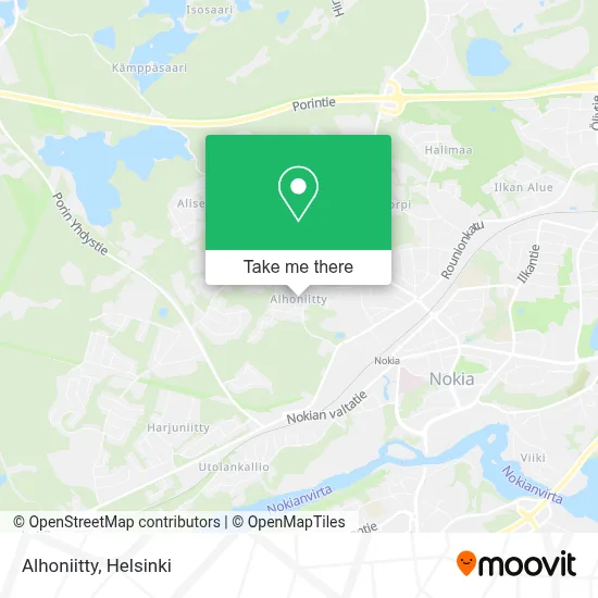 Alhoniitty map