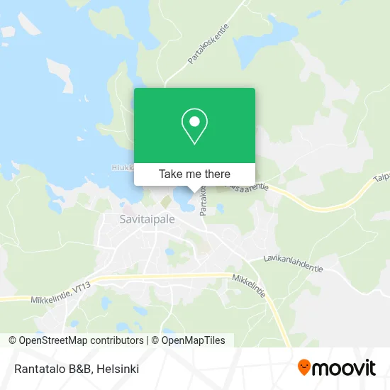 Rantatalo B&B map