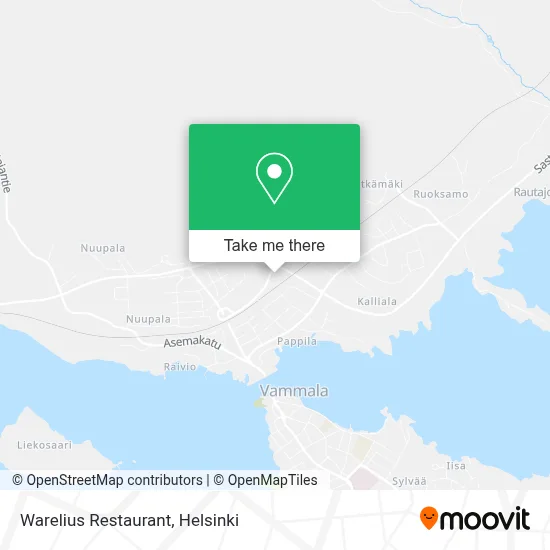Warelius Restaurant map