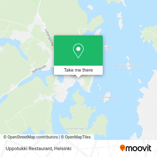Uppotukki Restaurant map