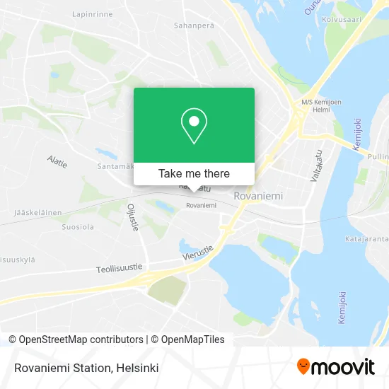 Rovaniemi Station map