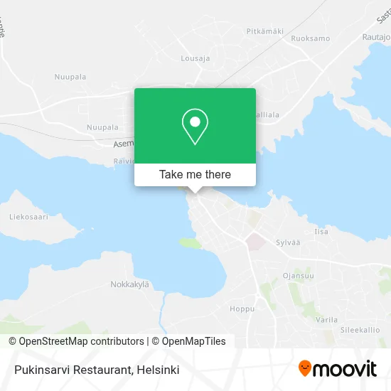 Pukinsarvi Restaurant map