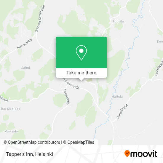 Tapper's Inn map