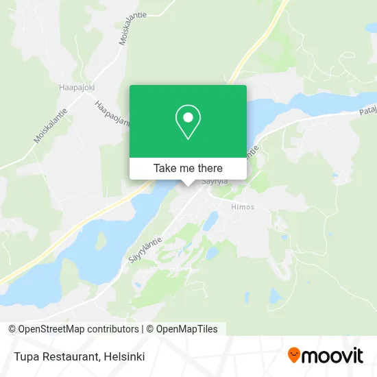 Tupa Restaurant map