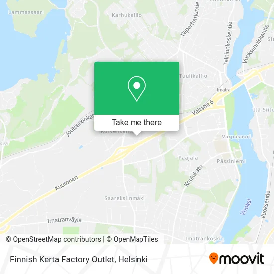 Suomen Kerta Factory Outlet map