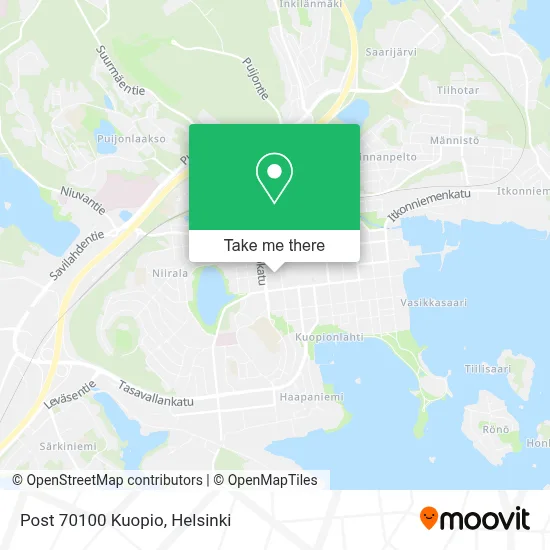 Post Office 70100 Kuopio map