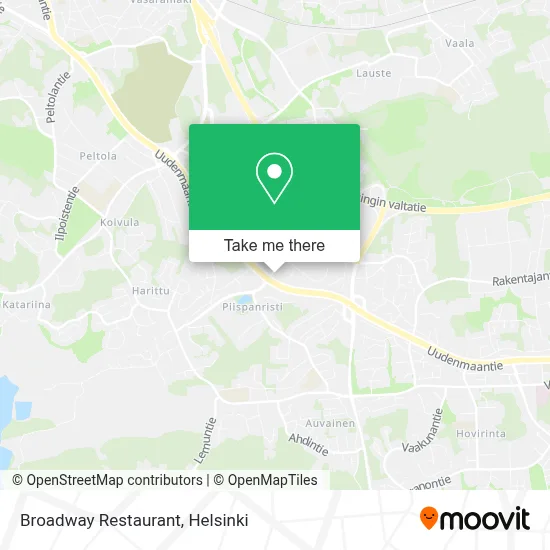 Broadway Restaurant map