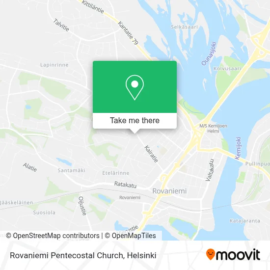 Rovaniemi Pentecostal Church map