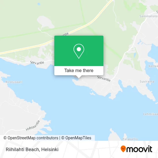 Riihilahti Beach map